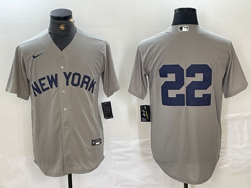 Men New York Yankees 22 Soto Grey Dream Edition Nike 2024 MLB Jersey style 2